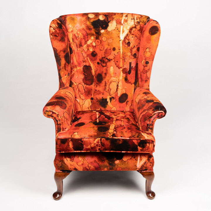 Storm Blotch Red Velvet Wingback / image 4