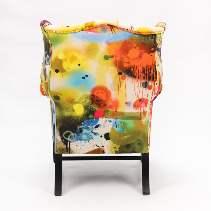 Graffiti Velvet Wingback / image 2