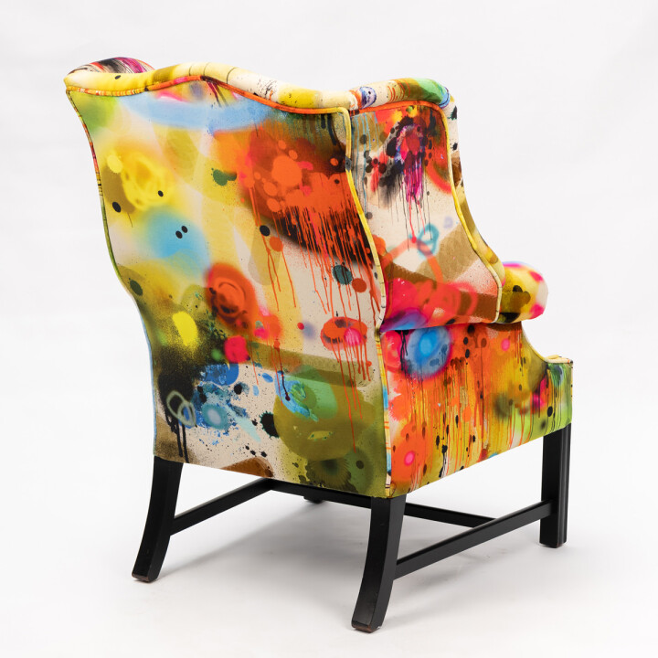 Graffiti Velvet Wingback / image 5