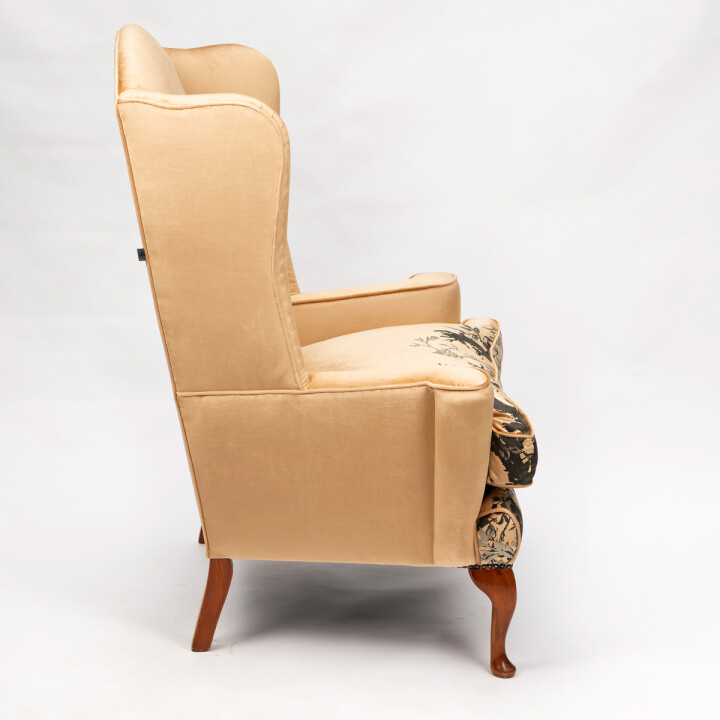 Branch Out Gold Velvet Rounded Wingback / image 2