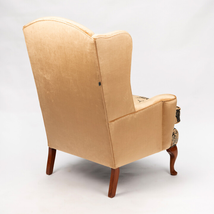 Branch Out Gold Velvet Rounded Wingback / image 4
