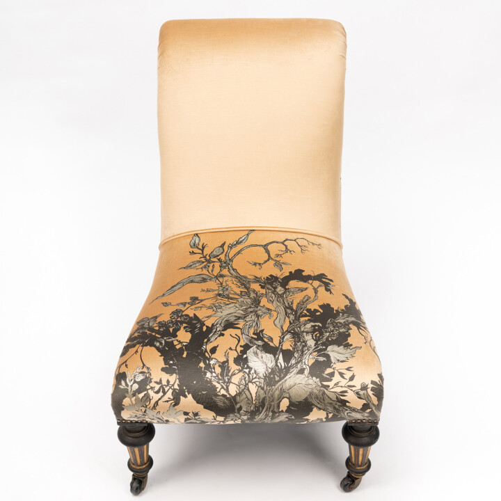 Branch Out On Gold Velvet Slipper Chair / image 2