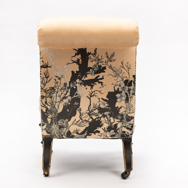 Branch Out On Gold Velvet Slipper Chair / image 3