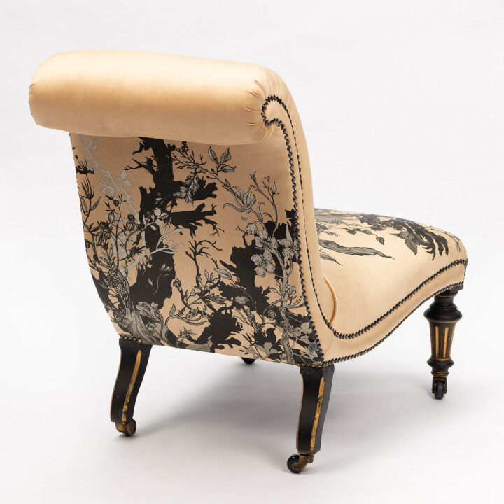 Branch Out On Gold Velvet Slipper Chair / image 5