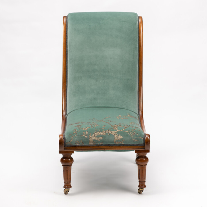 Birdbranch On Sea Blue Slipper Chair / image 3