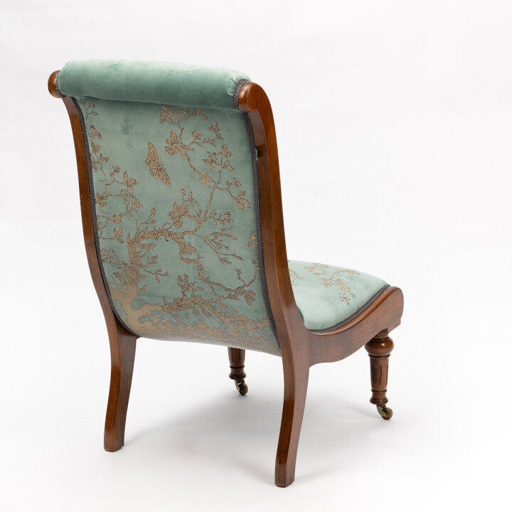 Birdbranch On Sea Blue Slipper Chair / image 4