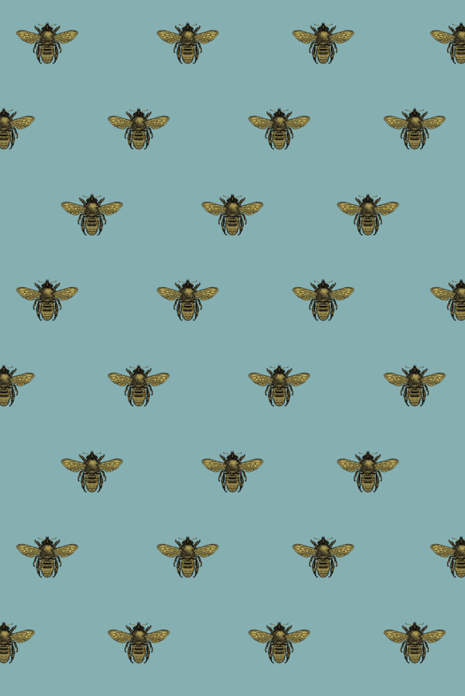 Honey Bee Velvet Fabric / image 1