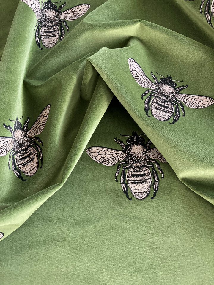 Honey Bee Velvet Fabric / image 2