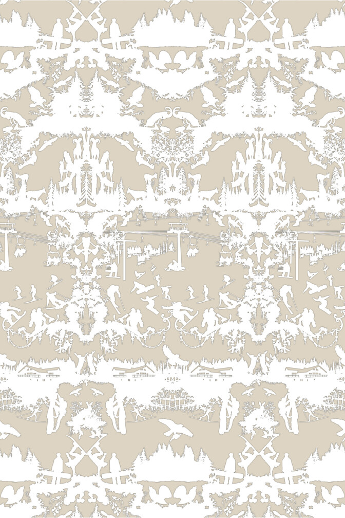 Alpine Toile Wallpaper / image 1