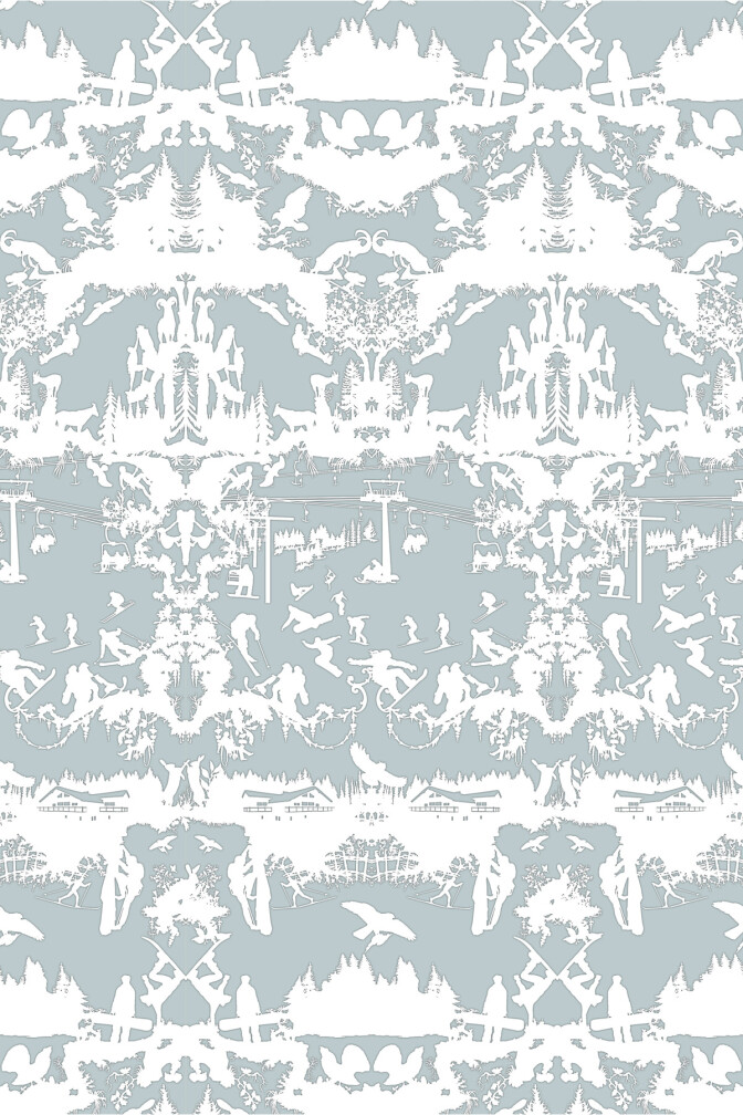 Alpine Toile Wallpaper / image 1