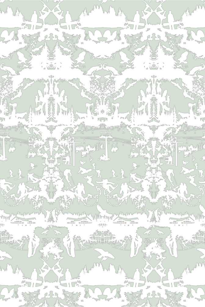 Alpine Toile Wallpaper / image 1