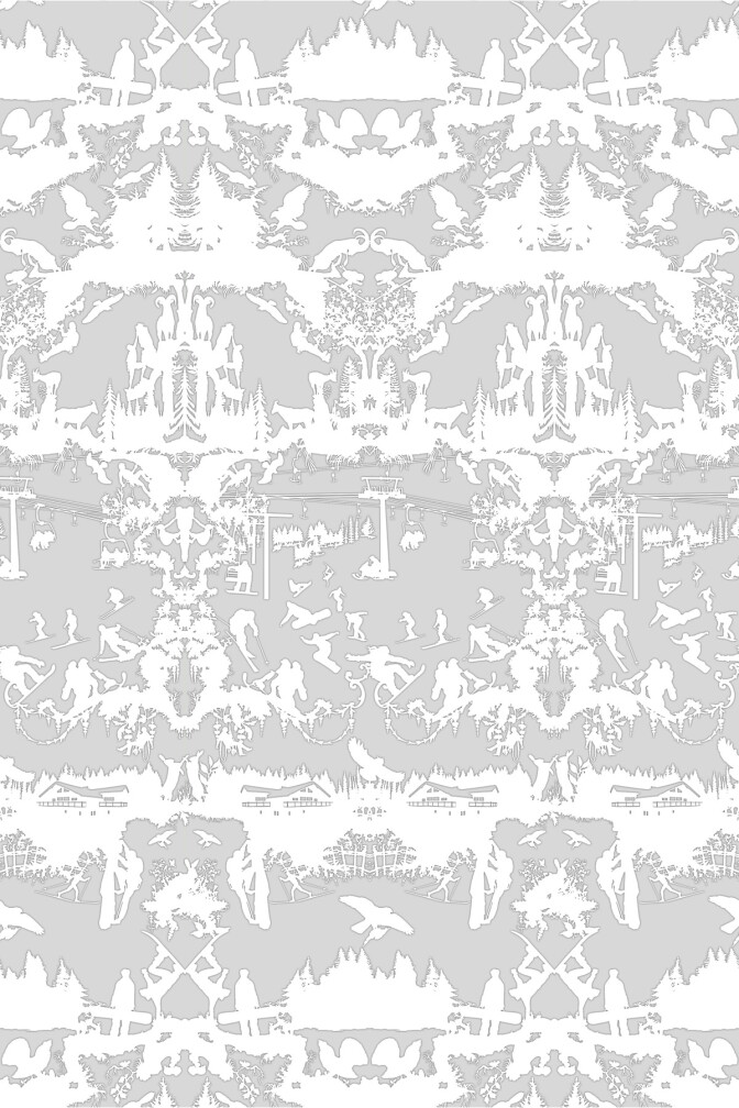 Alpine Toile Wallpaper / image 1