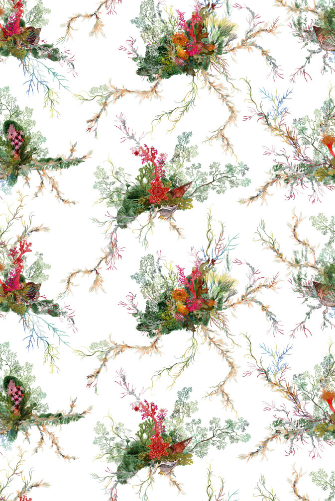 Seaweed And Shell Fabric / image 1