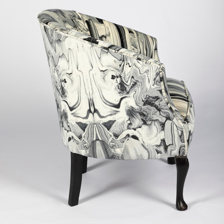 Pair Of Marble Gum Tub Chairs / image 7