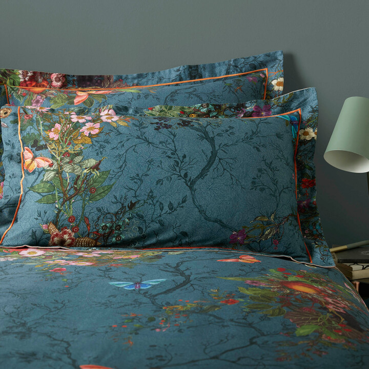 Bloomsbury Garden Teal Oxford Pillowcase / image 1