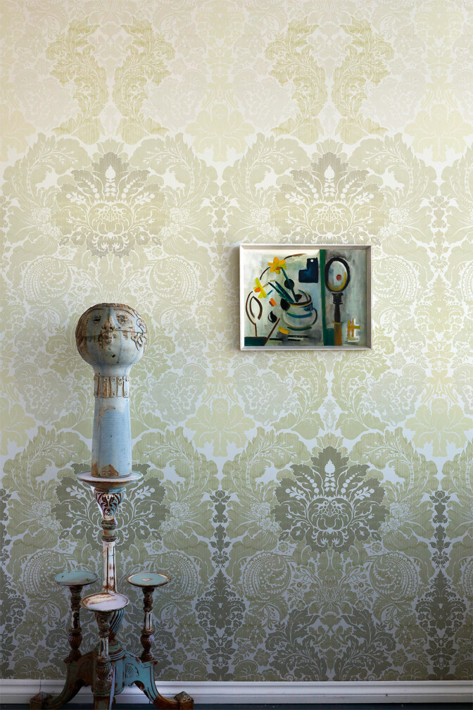 Disappearing Damask Superwide Wallpaper Panel / image 3