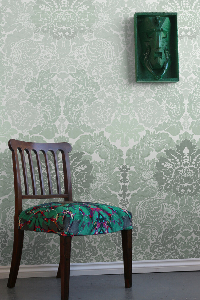 Disappearing Damask Superwide Wallpaper Panel / image 2