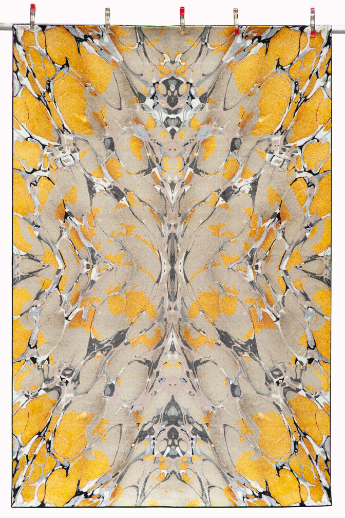 Ex Libris Mustard Art Rug / image 7