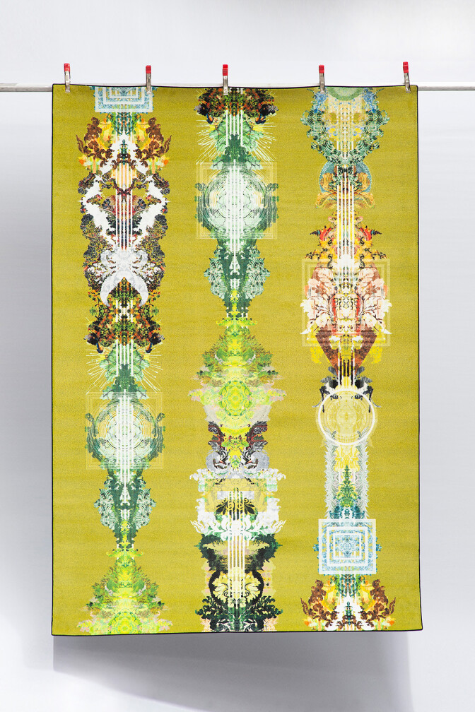Totem Olive Art Rug