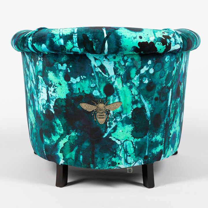 Storm Blotch Velvet Tub Chair / image 3