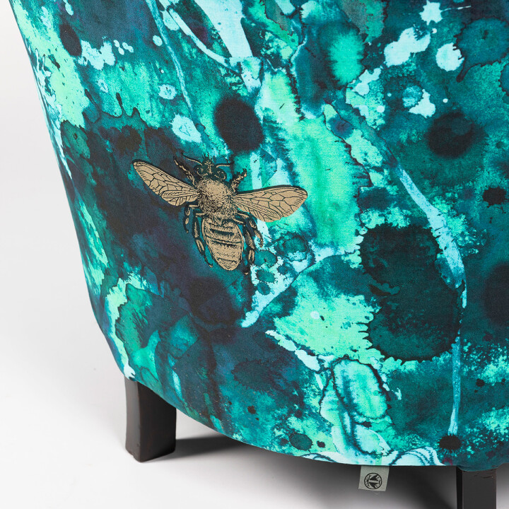 Storm Blotch Velvet Tub Chair / image 5