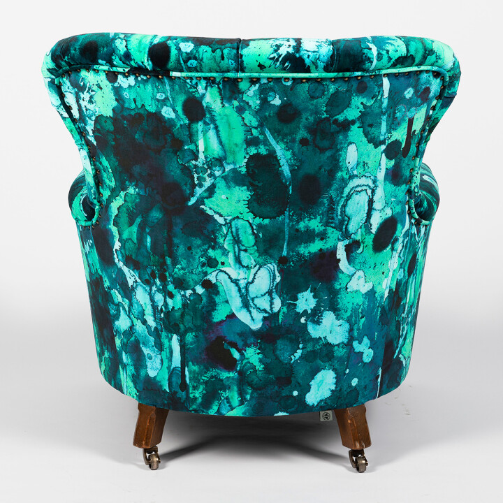 Storm Blotch Velvet Armchair / image 3