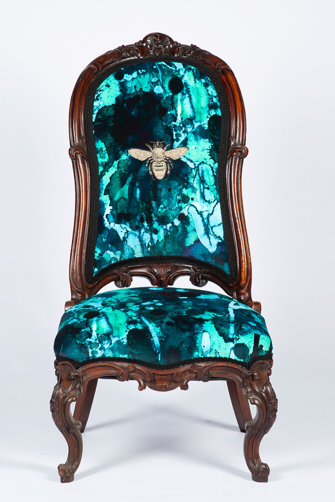Storm Blotch Victorian Nursing Chair / image 2