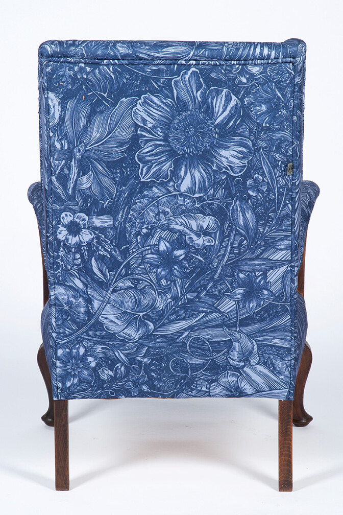 Jungle Tangle Blue Wooden Armchair / image 3