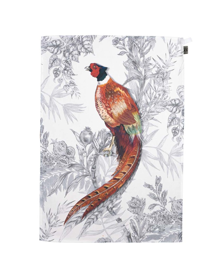 Pleasant Pheasant Tea Towel