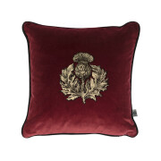 Colour Black & Pale Gold on Burgundy