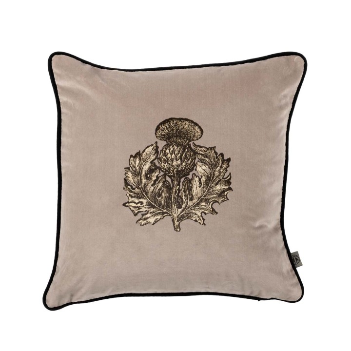 Small Thistle Velvet Cushion / image 1