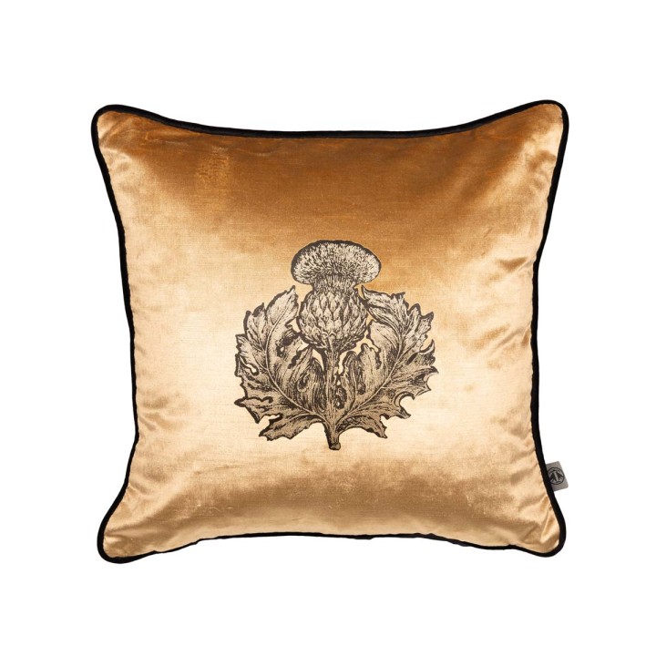 Small Thistle Velvet Cushion / image 1