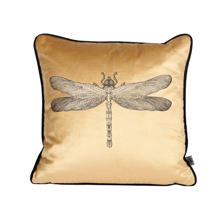 Small Dragonfly Velvet Cushion / image 1