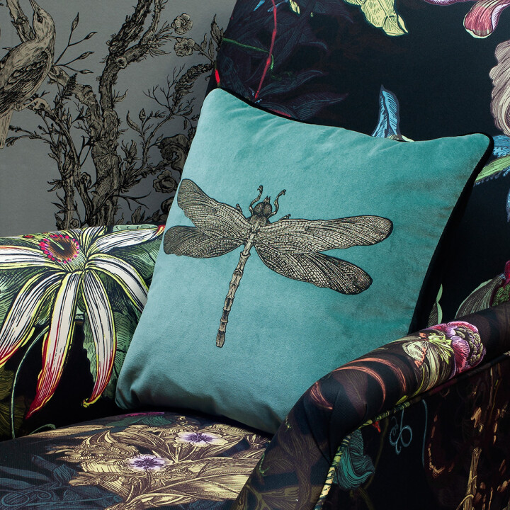 Dragonfly Velvet Cushion / image 3
