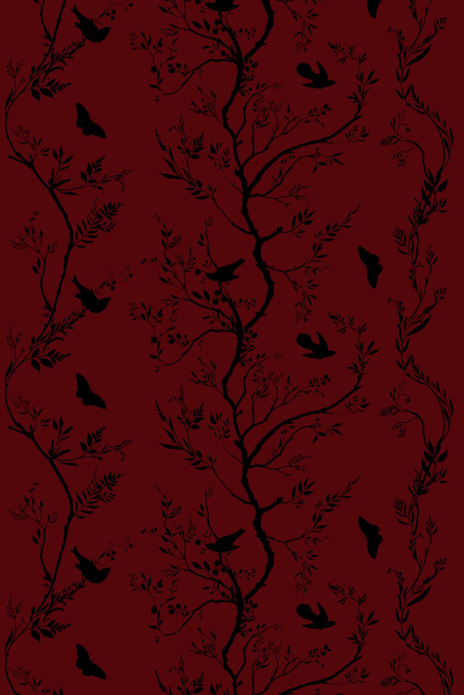 Birdbranch Stripe Velvet Fabric / image 1