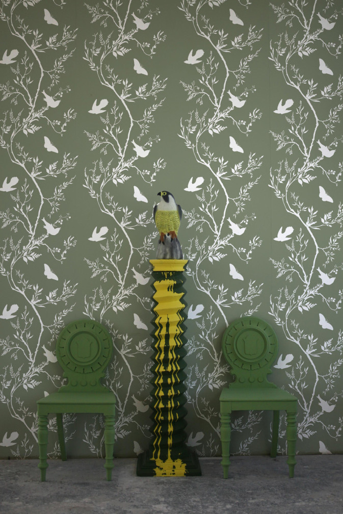 Birdbranch Stripe Wallpaper / image 2