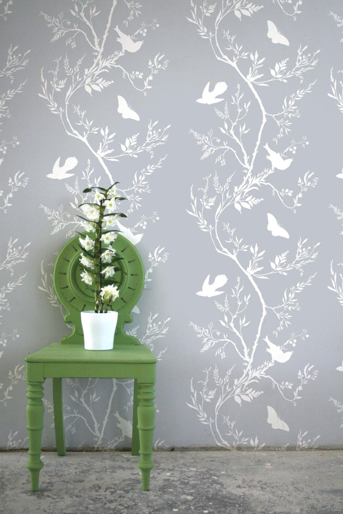 Birdbranch Stripe Wallpaper / image 2