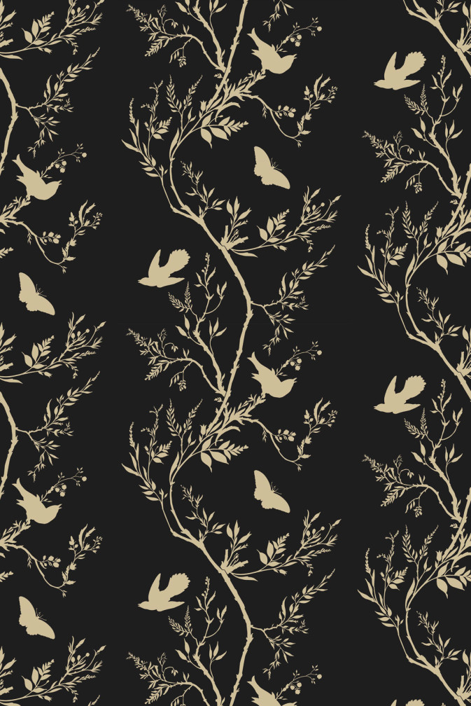 Birdbranch Stripe Wallpaper / image 1