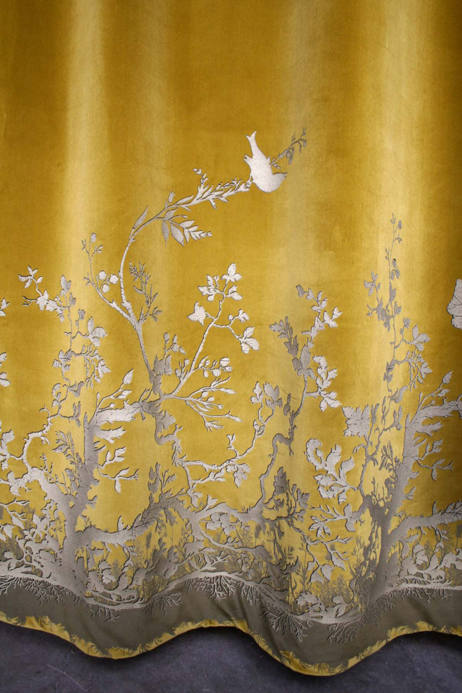 Birdbranch Velvet Panel Fabric / image 3