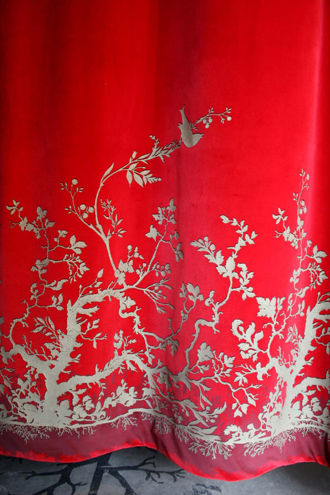 Birdbranch Velvet Panel Fabric / image 2