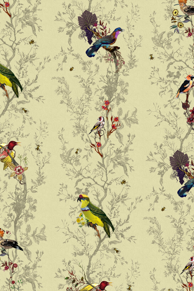 Birds N Bees Mica Wallpaper / image 1