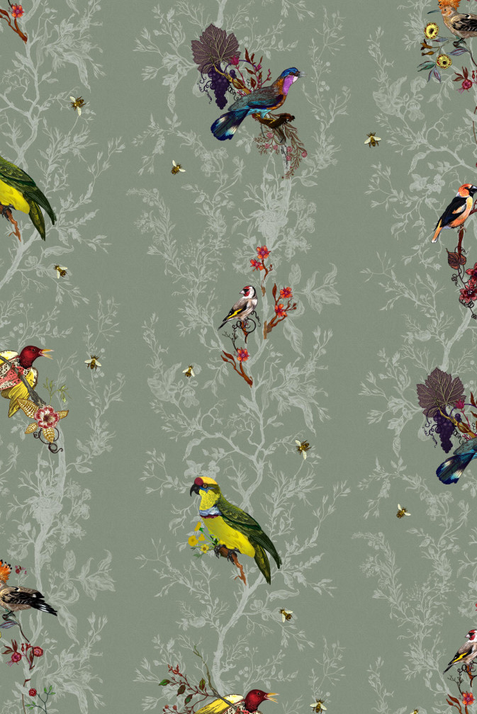 Birds N Bees Mica Wallpaper / image 1