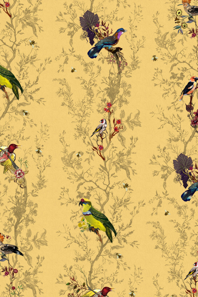 Birds N Bees Mica Wallpaper / image 1