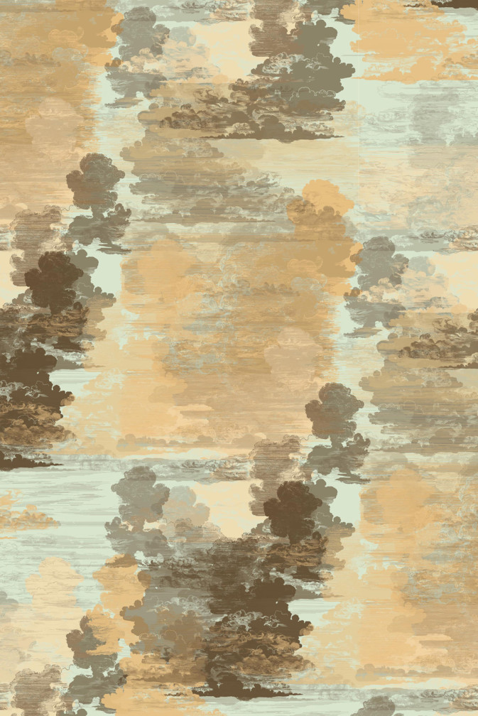 Cloud Toile Wallpaper