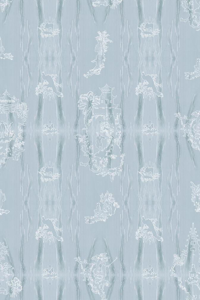 Chinoiserie Scenic Wallpaper / image 1