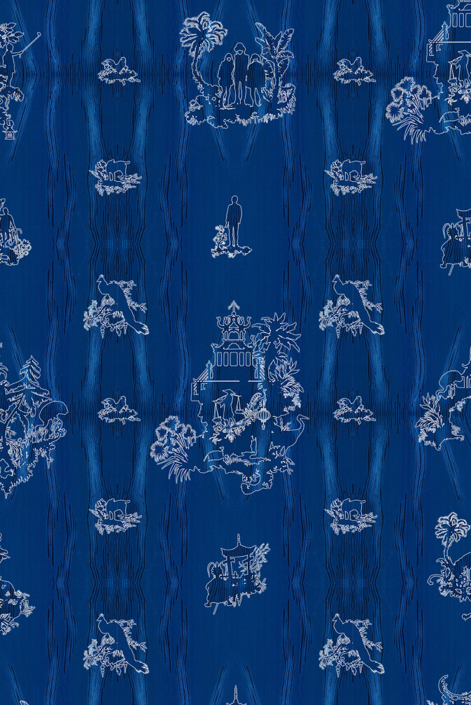 Chinoiserie Scenic Wallpaper / image 1