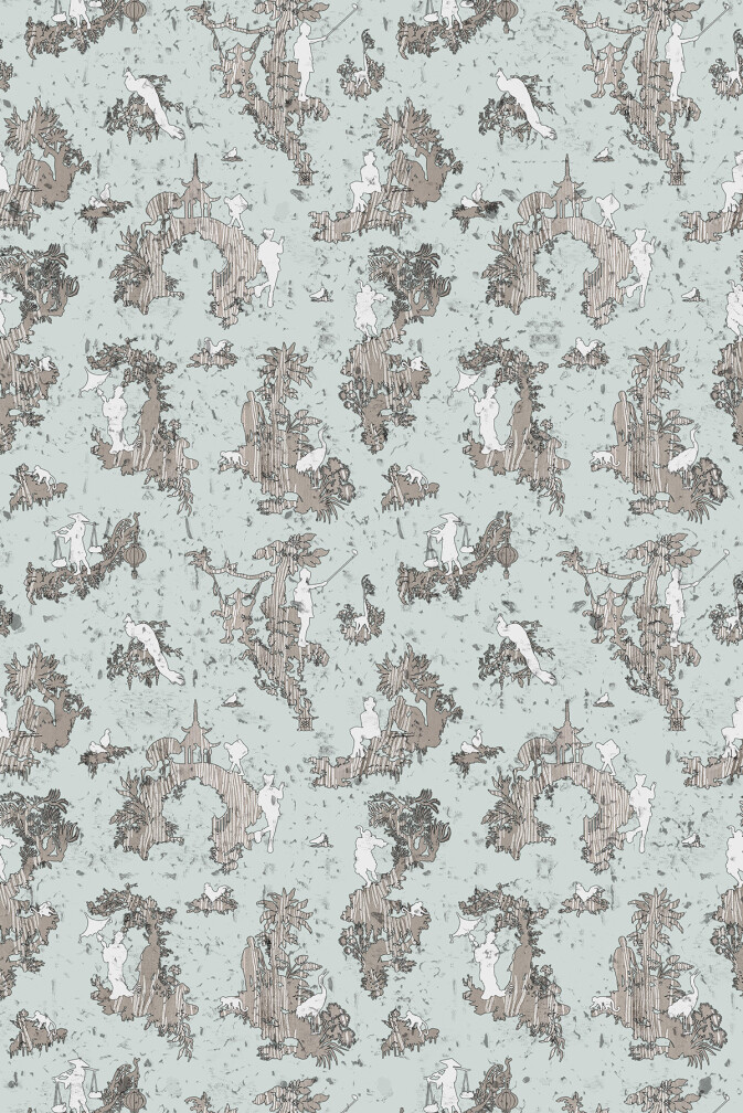 Pillement Islands Cork Wallpaper