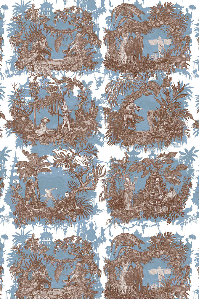 Chinoiserie Toile Wallpaper / image 1