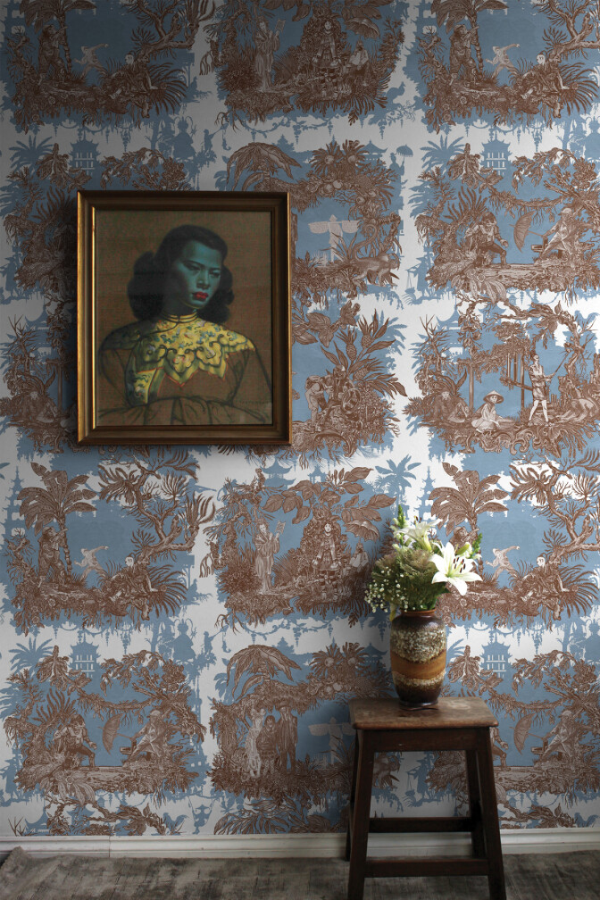 Chinoiserie Toile Wallpaper / image 2