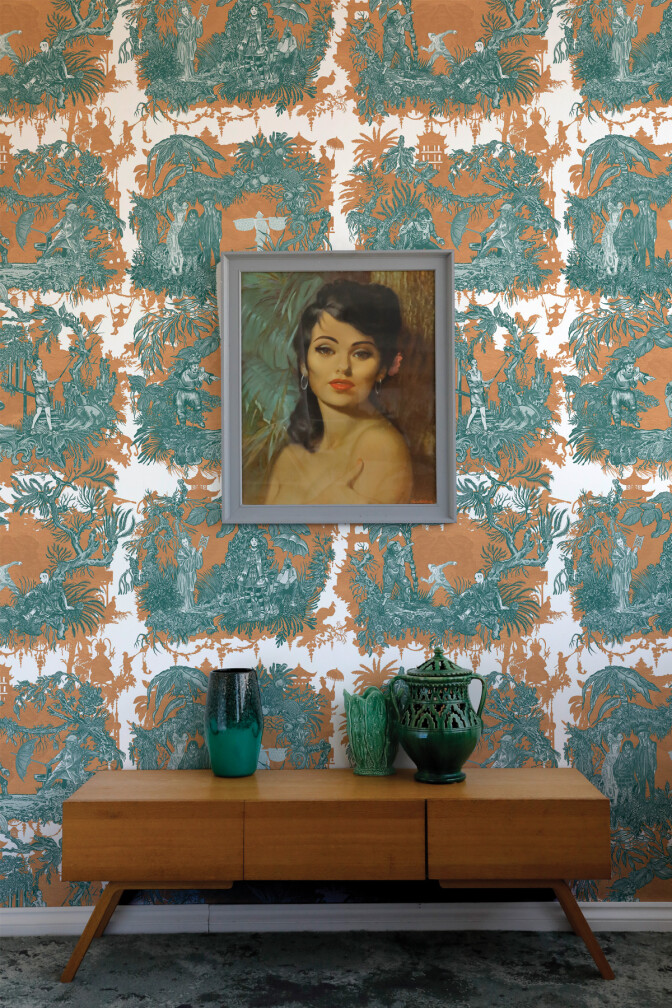 Chinoiserie Toile Wallpaper / image 3